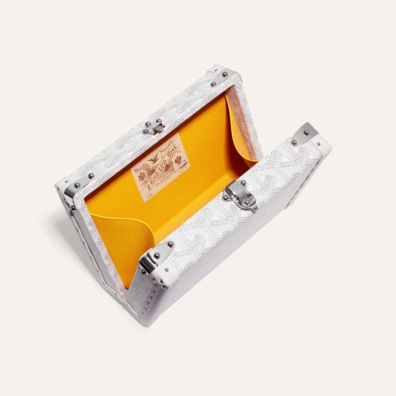 Goyard Minaudiere Trunk Bag White - Image 4