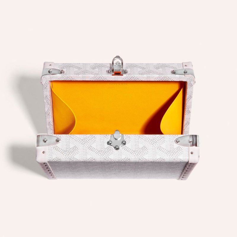 Goyard Minaudiere Trunk Bag White - Image 5
