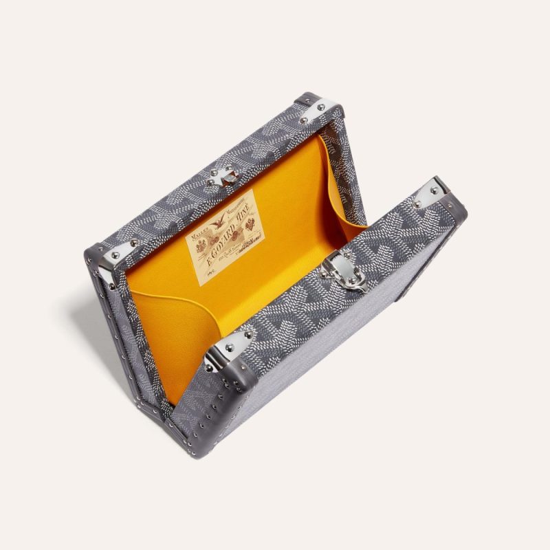 Goyard Minaudiere Trunk Bag Grey - Image 4