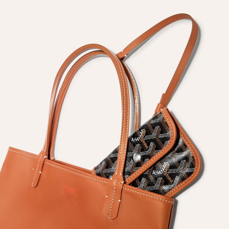 Goyard Anjou Mini Bag Black and Brown - Image 3