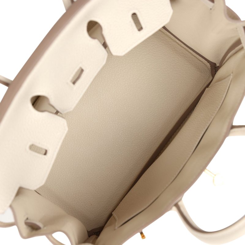 Hermes Birkin 25 Craie Togo Gold Hardware - Image 8