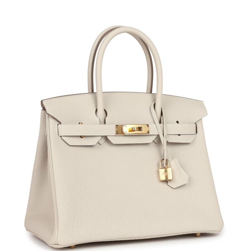 Hermes Birkin 30 Craie Togo Gold Hardware - Image 2