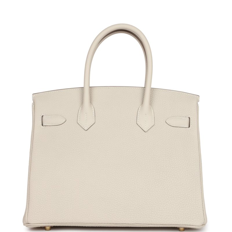 Hermes Birkin 30 Craie Togo Gold Hardware - Image 4