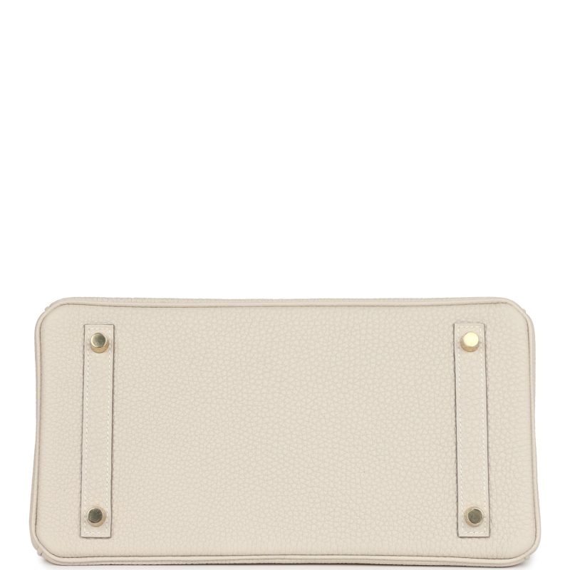 Hermes Birkin 30 Craie Togo Gold Hardware - Image 6
