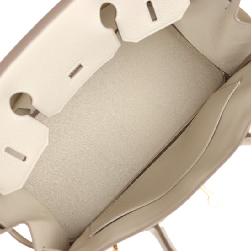 Hermes Birkin 30 Craie Togo Gold Hardware - Image 8