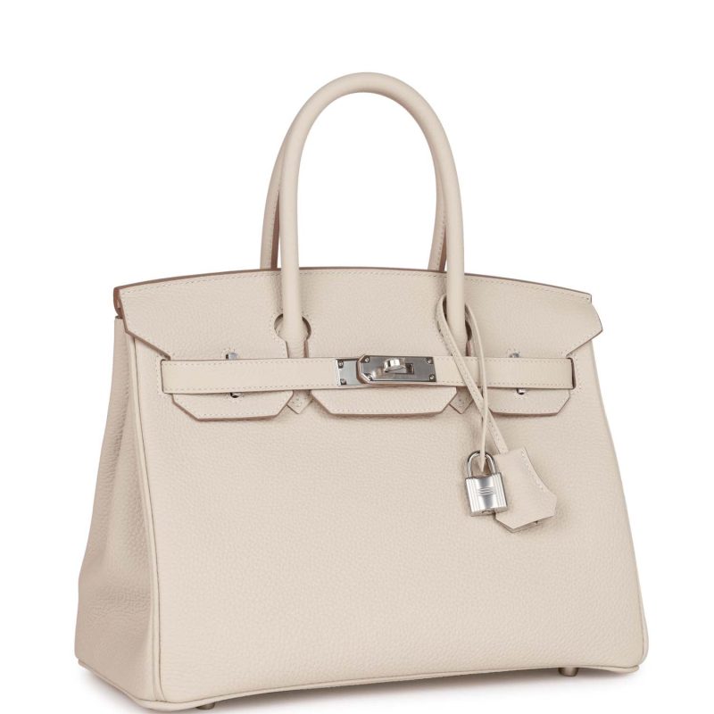 Hermes Birkin 30 Craie Togo Palladium Hardware - Image 2