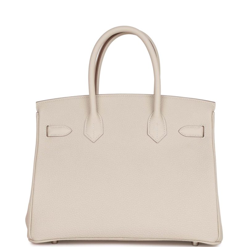 Hermes Birkin 30 Craie Togo Palladium Hardware - Image 4