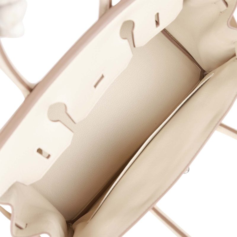 Hermes Birkin 30 Craie Togo Palladium Hardware - Image 8