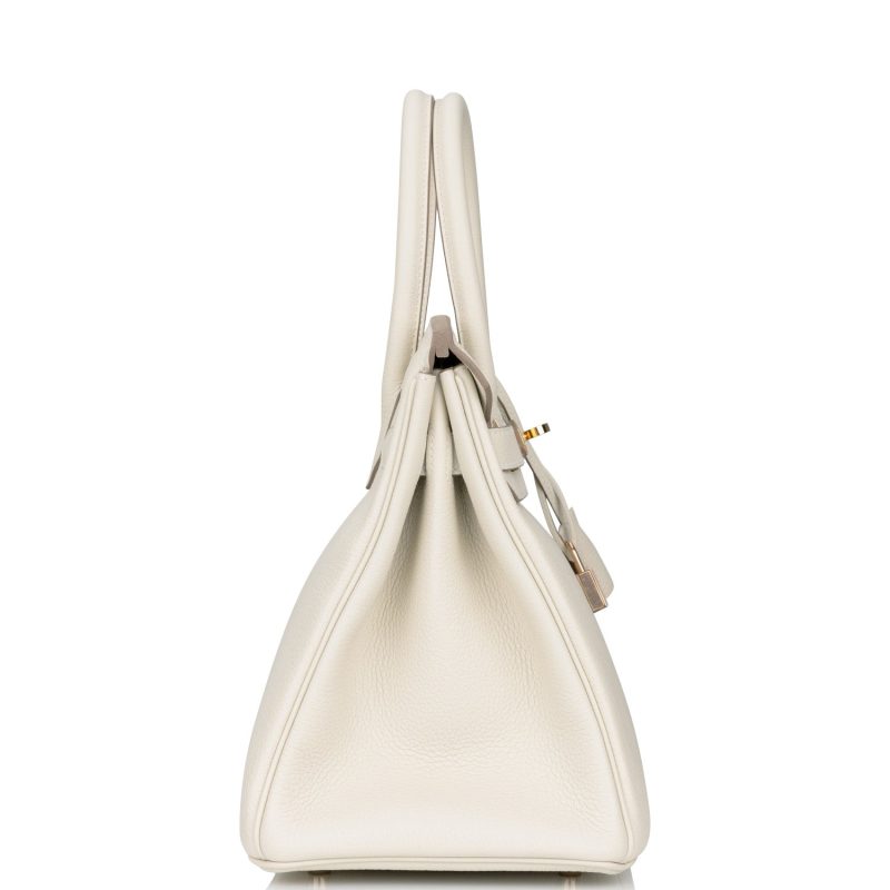 Hermes Birkin 30 Craie Togo Rose Gold Hardware - Image 3