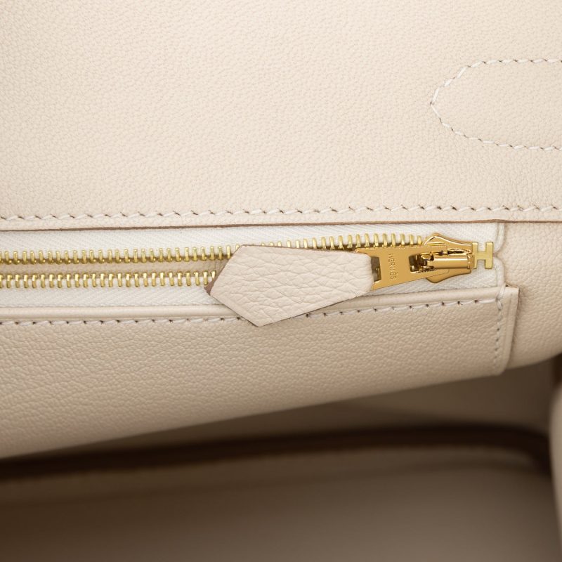 Hermes Birkin 30 Craie Togo Rose Gold Hardware - Image 8
