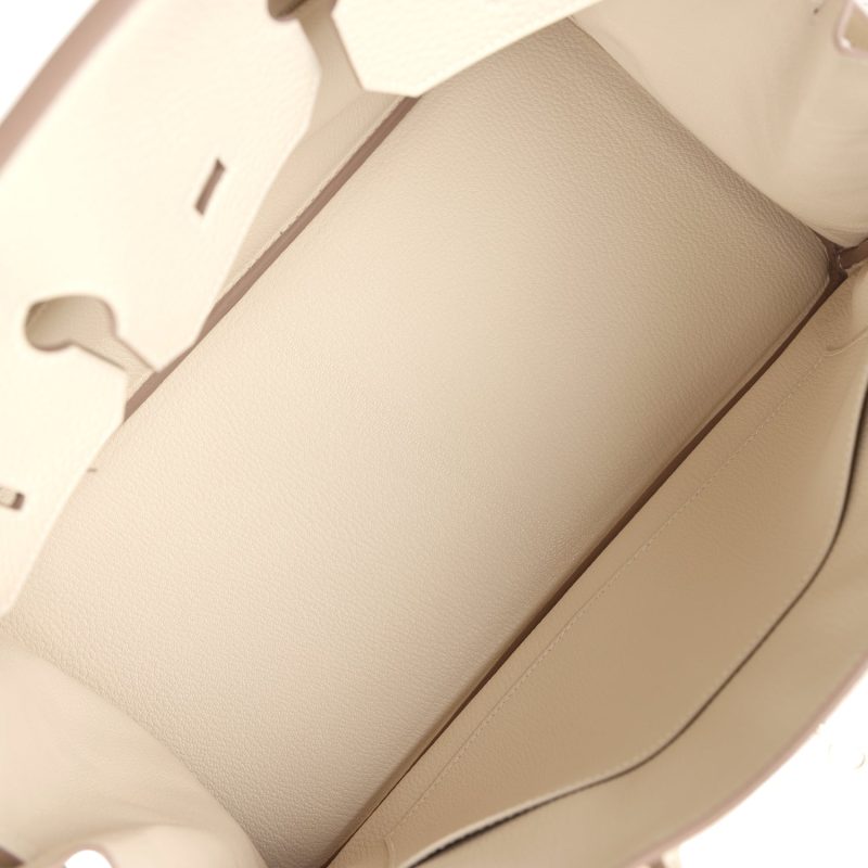 Hermes Birkin 35 Craie Togo Palladium Hardware - Image 8
