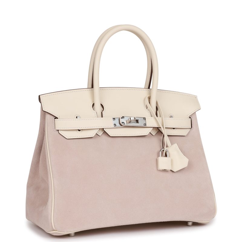 Hermes Birkin 30 Glycine Grizzly and Nata Swift Palladium Hardware - Image 2