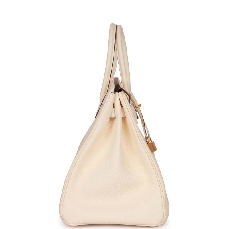 Hermes Birkin 35 Nata Clemence Gold Hardware - Image 3
