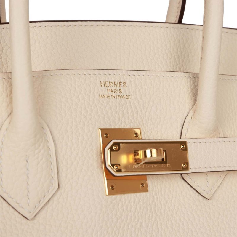 Hermes Birkin 35 Nata Clemence Gold Hardware - Image 6