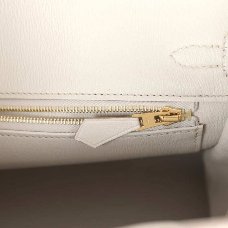 Hermes Birkin 25 Beton Matte Alligator Gold Hardware - Image 8