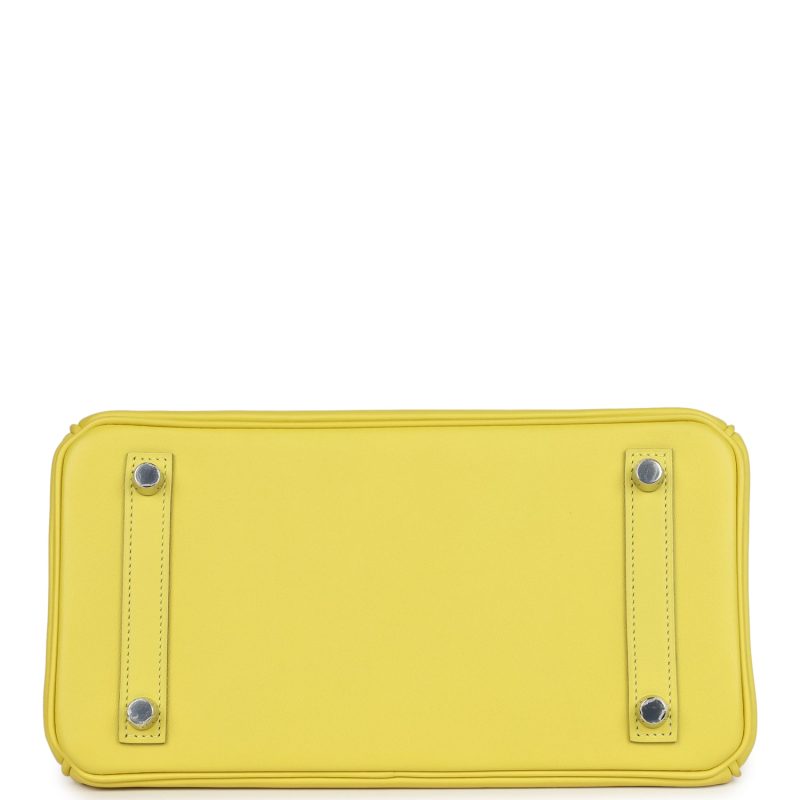 Hermes Birkin 25 Lime Swift Palladium Hardware - Image 5