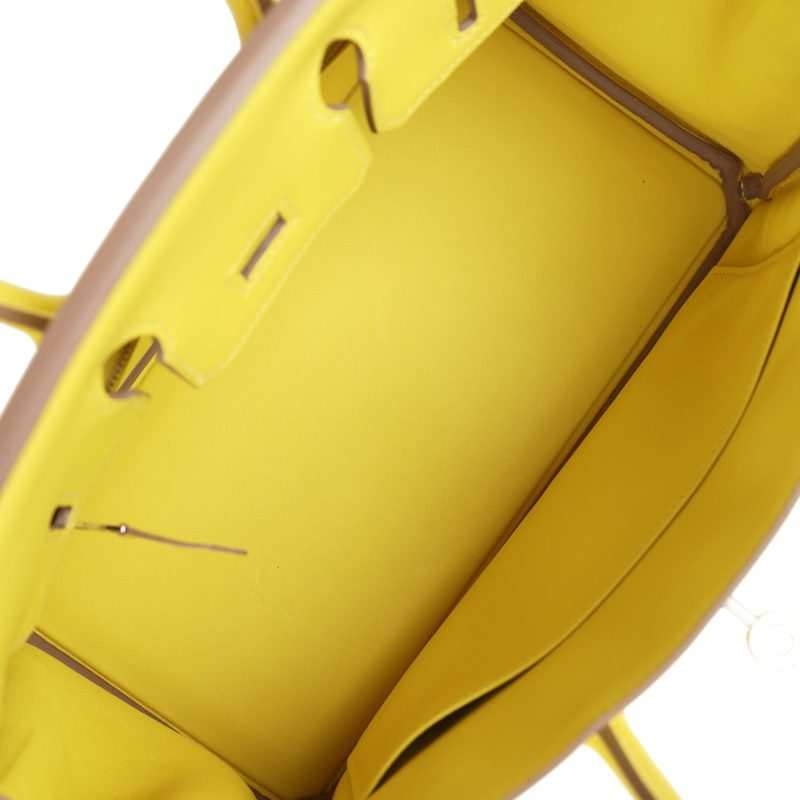 Hermes Birkin 25 Lime Swift Palladium Hardware - Image 7