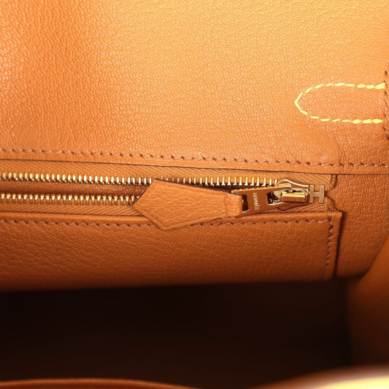 Hermes Special Order (HSS) Birkin 25 Lime Verso Clemence Rose Gold Hardware - Image 7