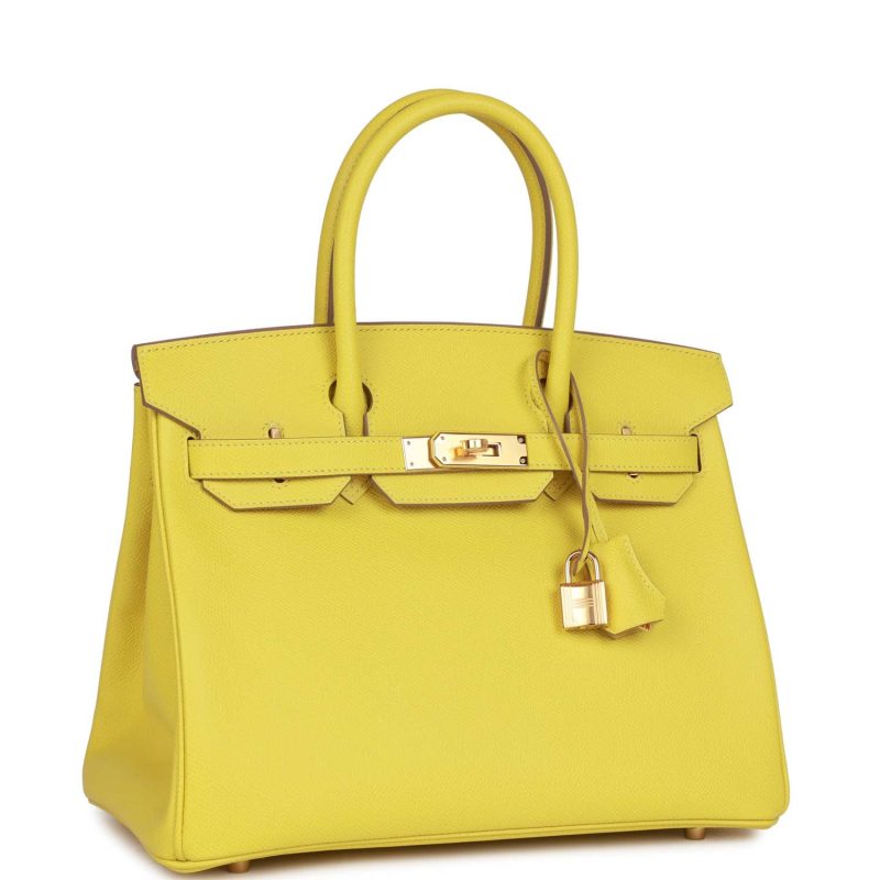 Hermes Birkin 30 Lime Epsom Gold Hardware - Image 2