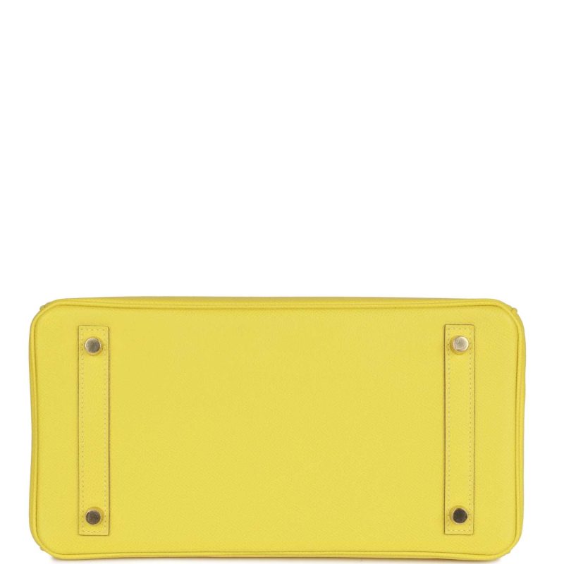Hermes Birkin 30 Lime Epsom Gold Hardware - Image 5