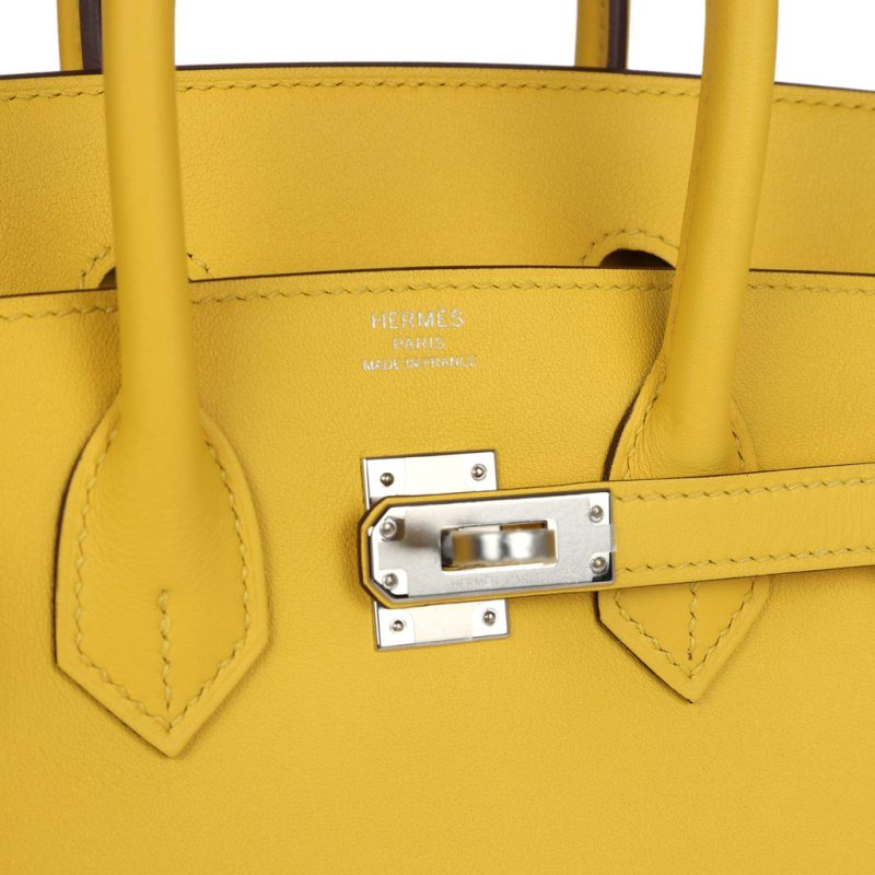 Hermes Birkin 25 Jaune de Naples Swift Palladium Hardware - Image 6