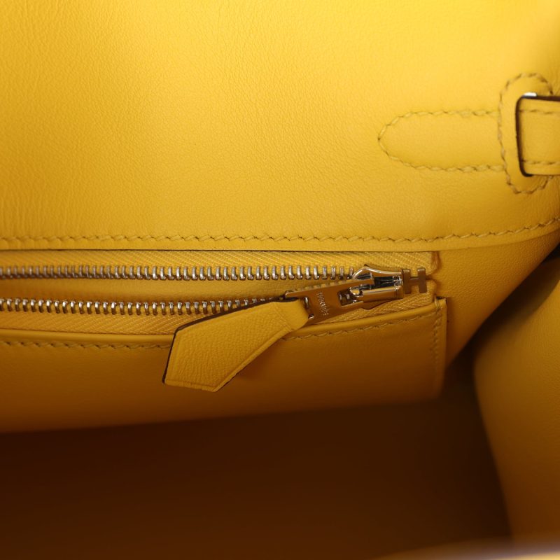 Hermes Birkin 25 Jaune de Naples Swift Palladium Hardware - Image 8