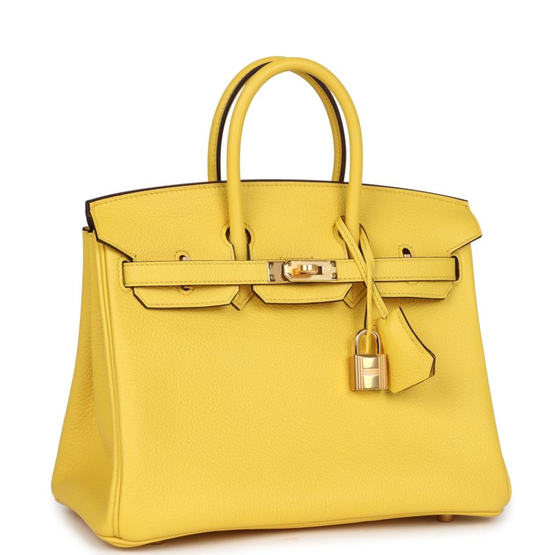 Hermes Birkin 25 Jaune de Naples Togo Gold Hardware - Image 2
