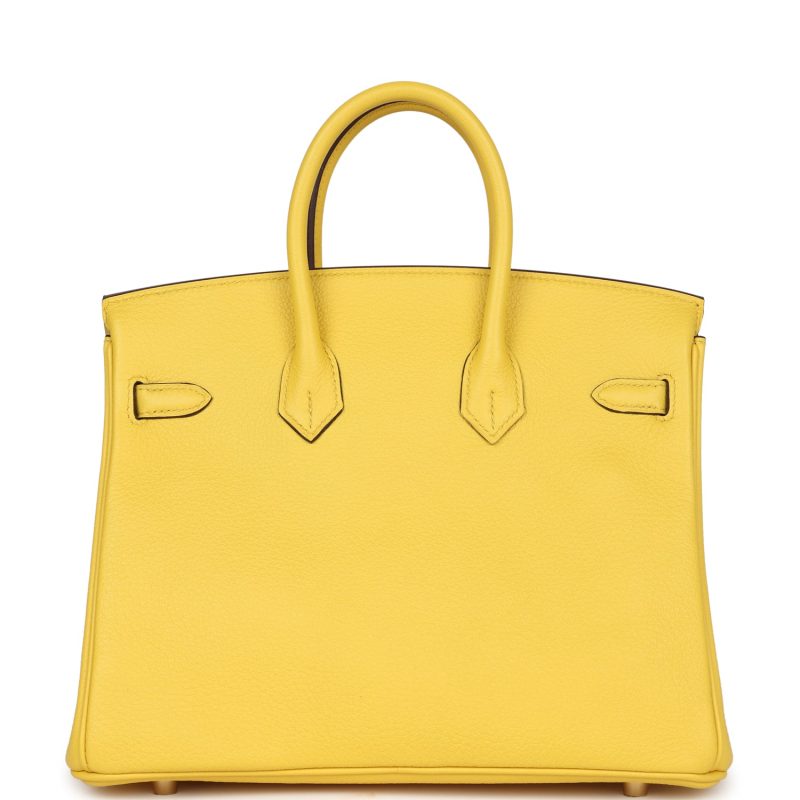 Hermes Birkin 25 Jaune de Naples Togo Gold Hardware - Image 4