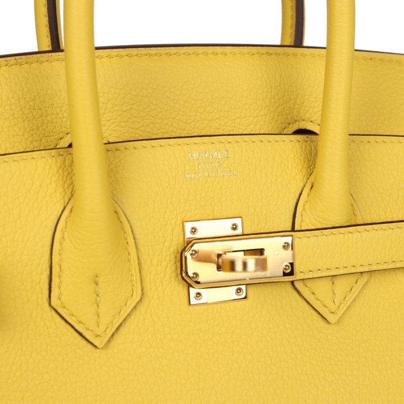 Hermes Birkin 25 Jaune de Naples Togo Gold Hardware - Image 6