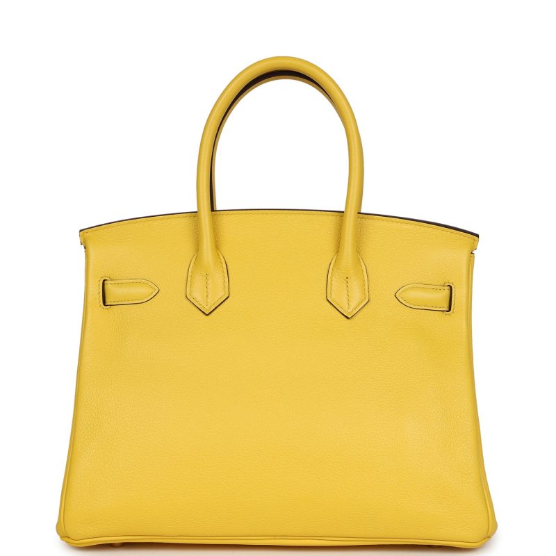 Hermes Birkin 30 Jaune de Naples Novillo Gold Hardware - Image 4