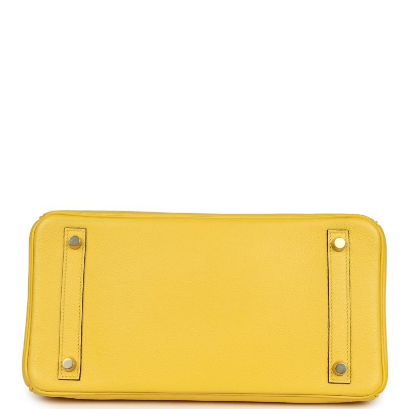 Hermes Birkin 30 Jaune de Naples Novillo Gold Hardware - Image 5
