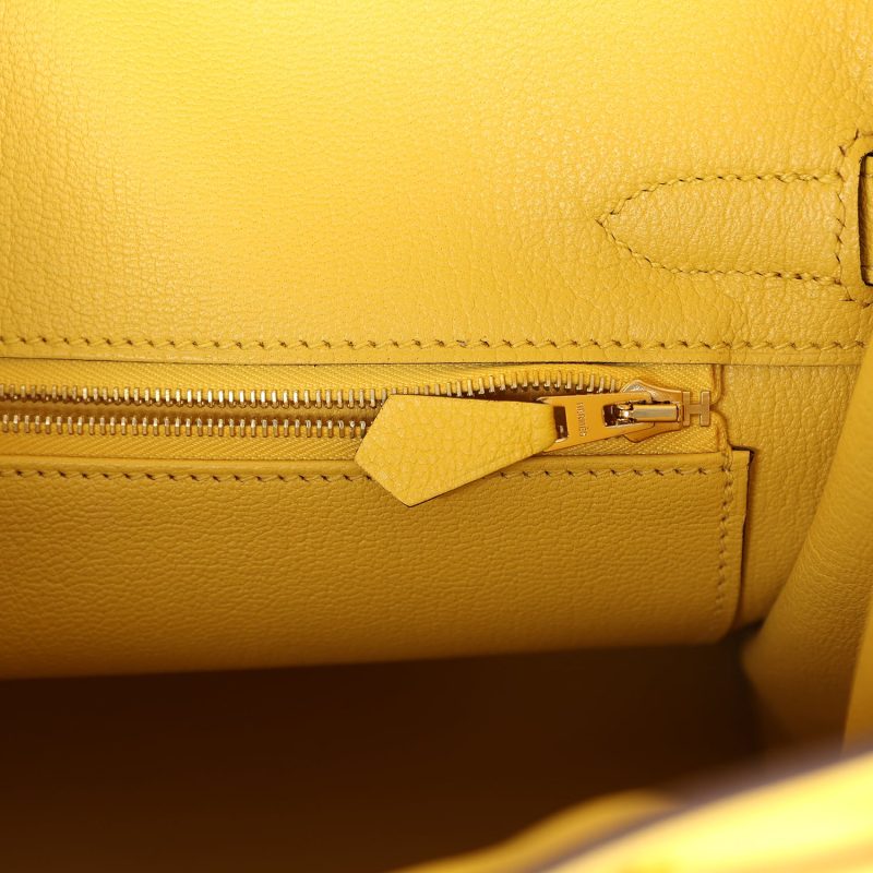 Hermes Birkin 30 Jaune de Naples Novillo Gold Hardware - Image 8