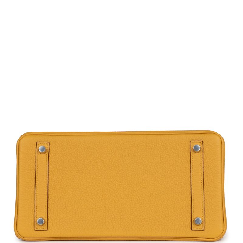 Hermes Birkin 30 Jaune Ambre Togo Palladium Hardware - Image 5