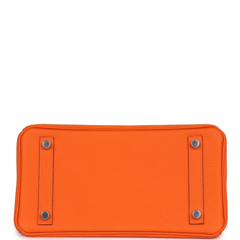Hermes Birkin 25 Orange Minium Togo Palladium Hardware - Image 5