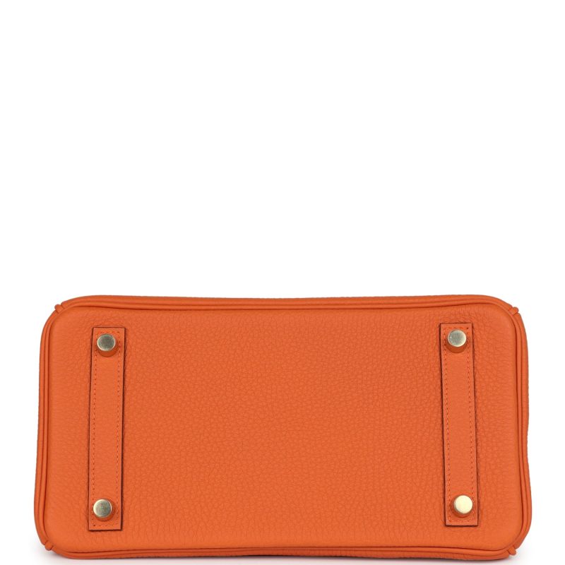 Hermes Birkin 25 Orange Togo Gold Hardware - Image 5