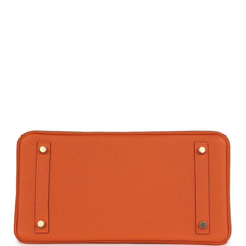 Hermes Birkin 30 Orange Togo Gold Hardware - Image 5