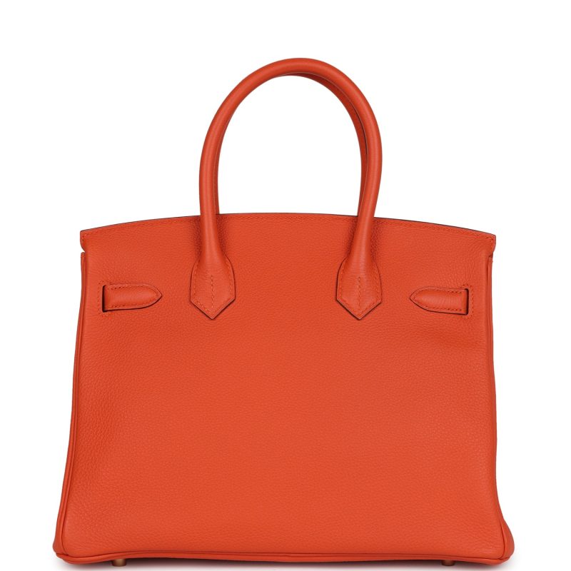 Hermes Birkin 30 Feu Togo Gold Hardware - Image 4