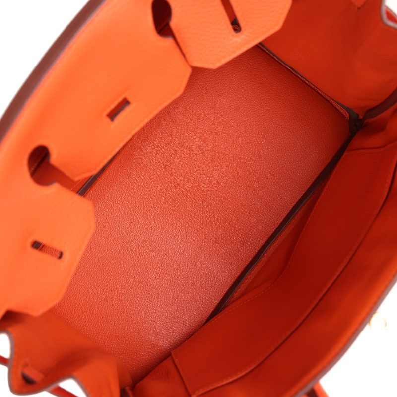 Hermes Birkin 30 Feu Togo Gold Hardware - Image 7