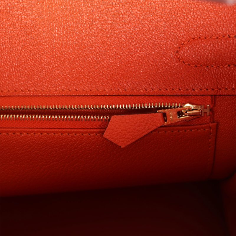 Hermes Birkin 30 Feu Togo Gold Hardware - Image 8