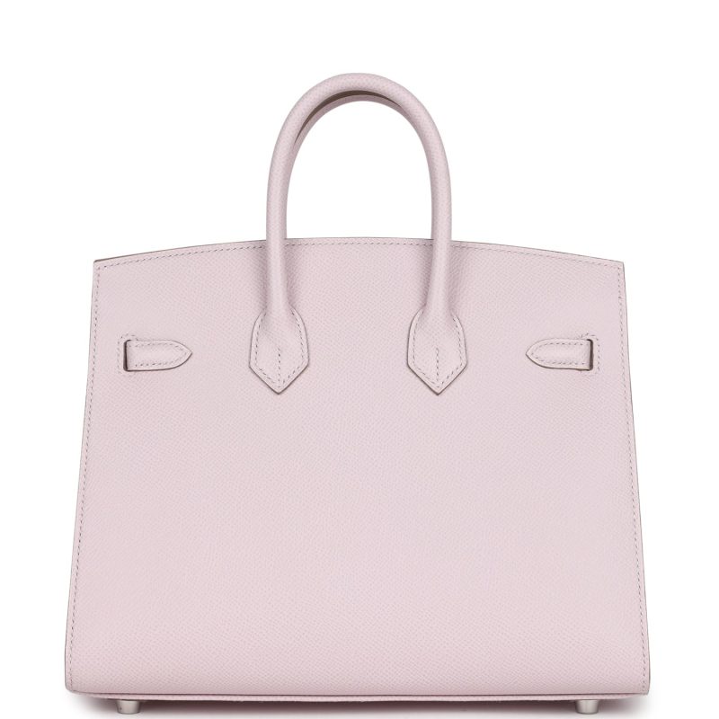 Hermes Birkin Sellier 25 Mauve Pale Epsom Palladium Hardware - Image 4