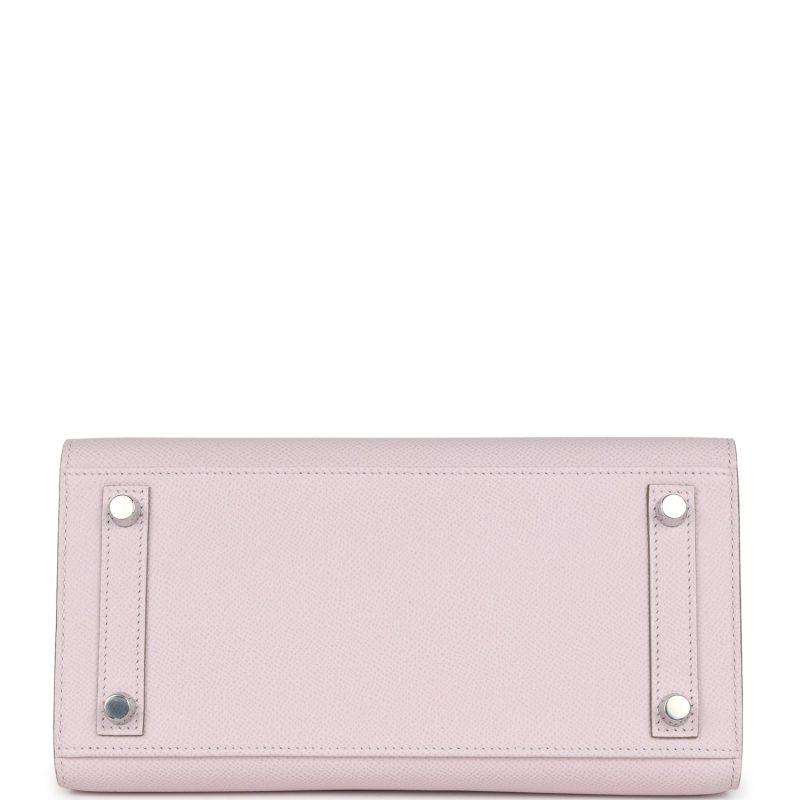 Hermes Birkin Sellier 25 Mauve Pale Epsom Palladium Hardware - Image 5