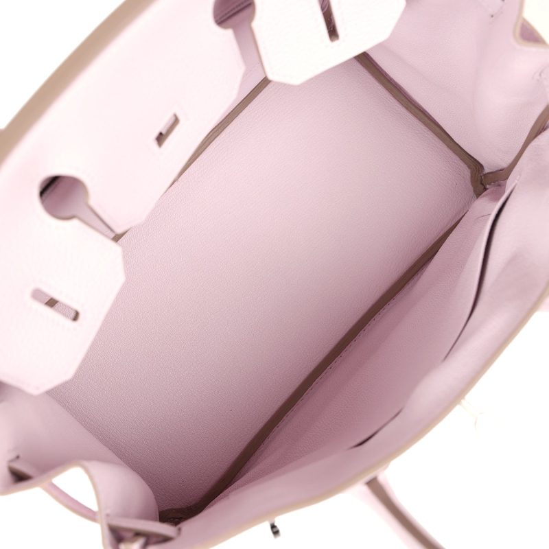 Hermes Birkin 30 Mauve Pale Clemence Palladium Hardware - Image 7