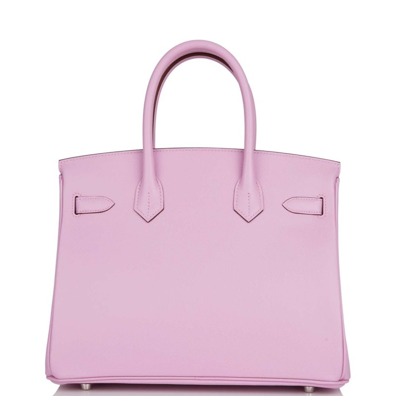 Hermes Birkin 30 Mauve Sylvestre Epsom Palladium Hardware - Image 4