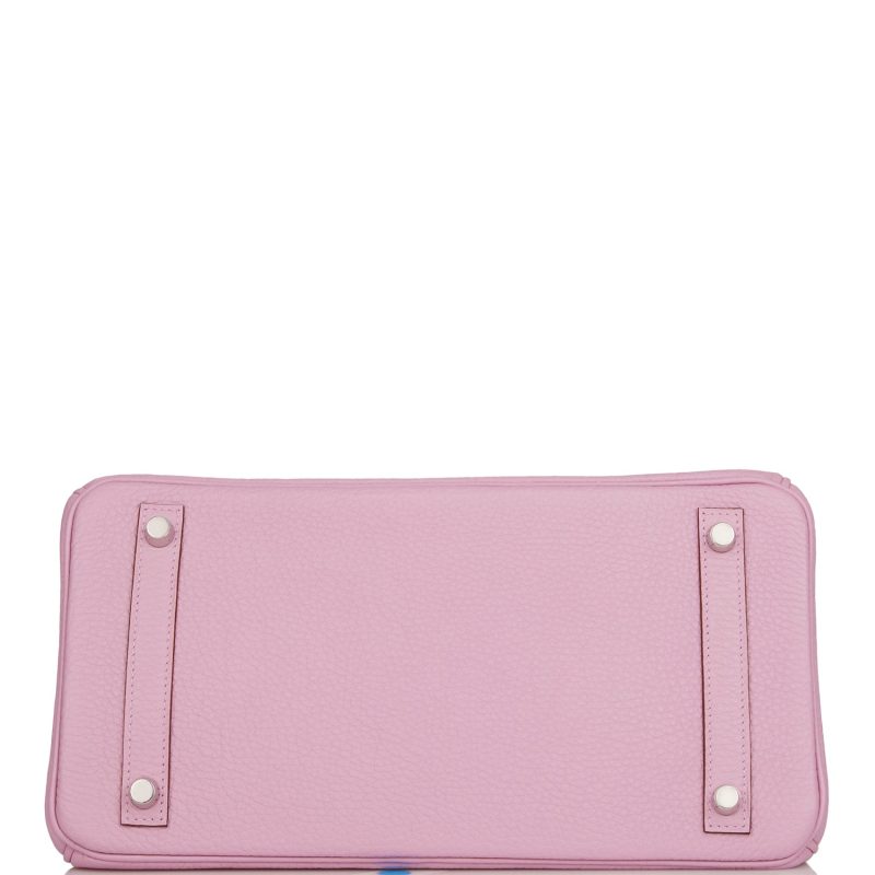 Hermes Birkin 30 Mauve Sylvestre Clemence Palladium Hardware - Image 5