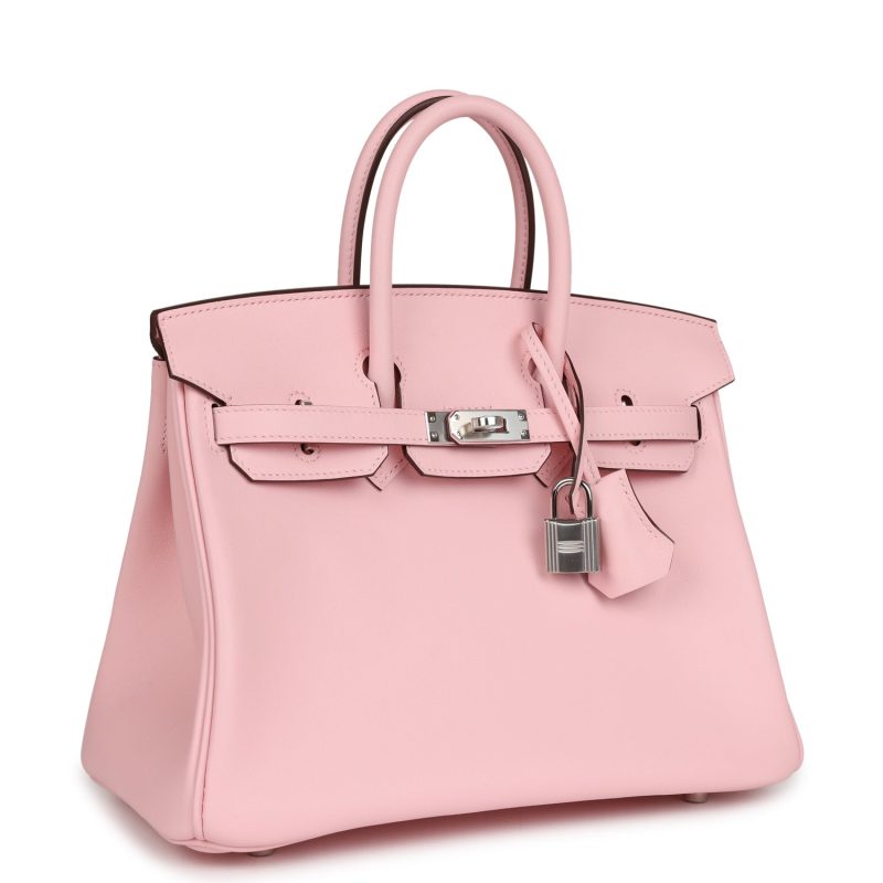 Hermes Birkin 25 Rose Sakura Swift Palladium Hardware - Image 2