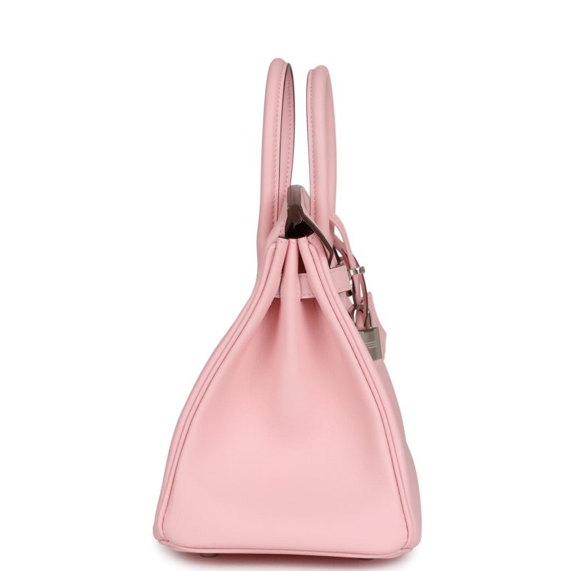 Hermes Birkin 25 Rose Sakura Swift Palladium Hardware - Image 3