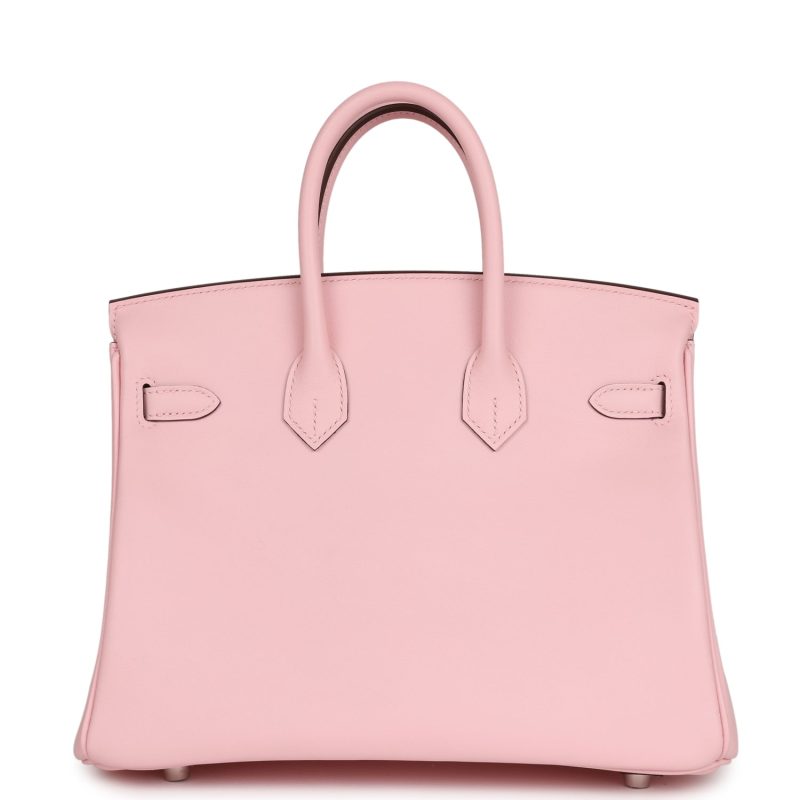 Hermes Birkin 25 Rose Sakura Swift Palladium Hardware - Image 4