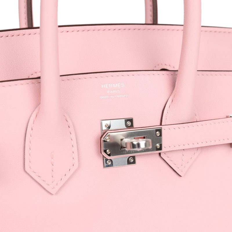 Hermes Birkin 25 Rose Sakura Swift Palladium Hardware - Image 6
