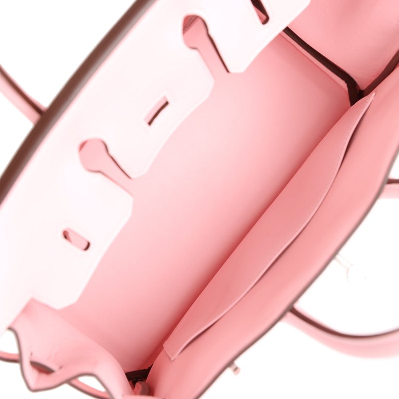 Hermes Birkin 25 Rose Sakura Swift Palladium Hardware - Image 7
