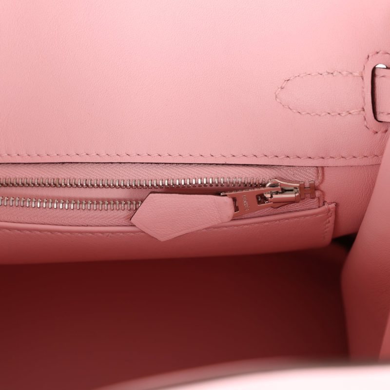 Hermes Birkin 25 Rose Sakura Swift Palladium Hardware - Image 8